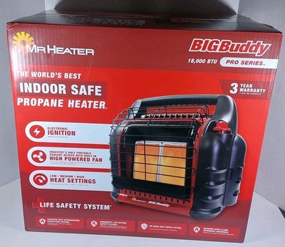 Mr. Heater Big Buddy 18,000 BTU Indoor Safe Propane Heater Pro Series NEW