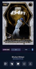 DIGITAL TOPPS BUNT Shohei Ohtani MOONSHOTS 25 SUPER RARE HARVEST MOON Read