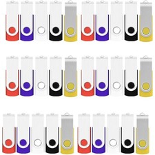Mixed Color 30PCS USB 2.0 16GB 10PCS Metal Swivel Flash Drives USB Memory Sticks