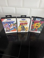 Sega Master System Game Bundle inc Indiana jones, sonic the hedgehog, ma pacman