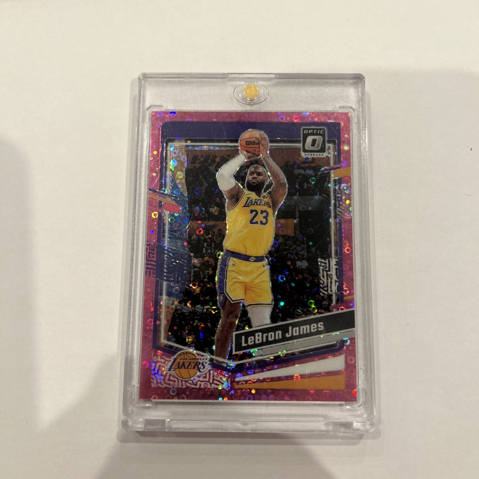 2023-24 Panini Donruss Optic - LeBron James #65 Pink Fast Break Prizm /25