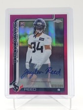 JAYLEN REED 2025 TOPPS CHROME MAGENTA ROOKIE AUTO /399 #RA-JR TEXANS Q6633
