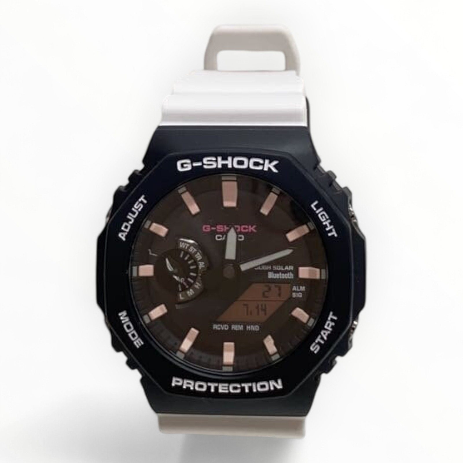 CASIO Digital Solar Watch for Men Black White 1.57 Inch Authentic 5281 Model