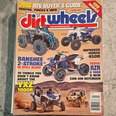 #ad 11 Dirt Wheels 2016 Issues Monthly Magazines Missing August 2016 $42.50