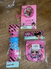 Lol Supplies Three-Piece Girls Gift Set Pass Mini Bag, Hair Clips, Brand-New