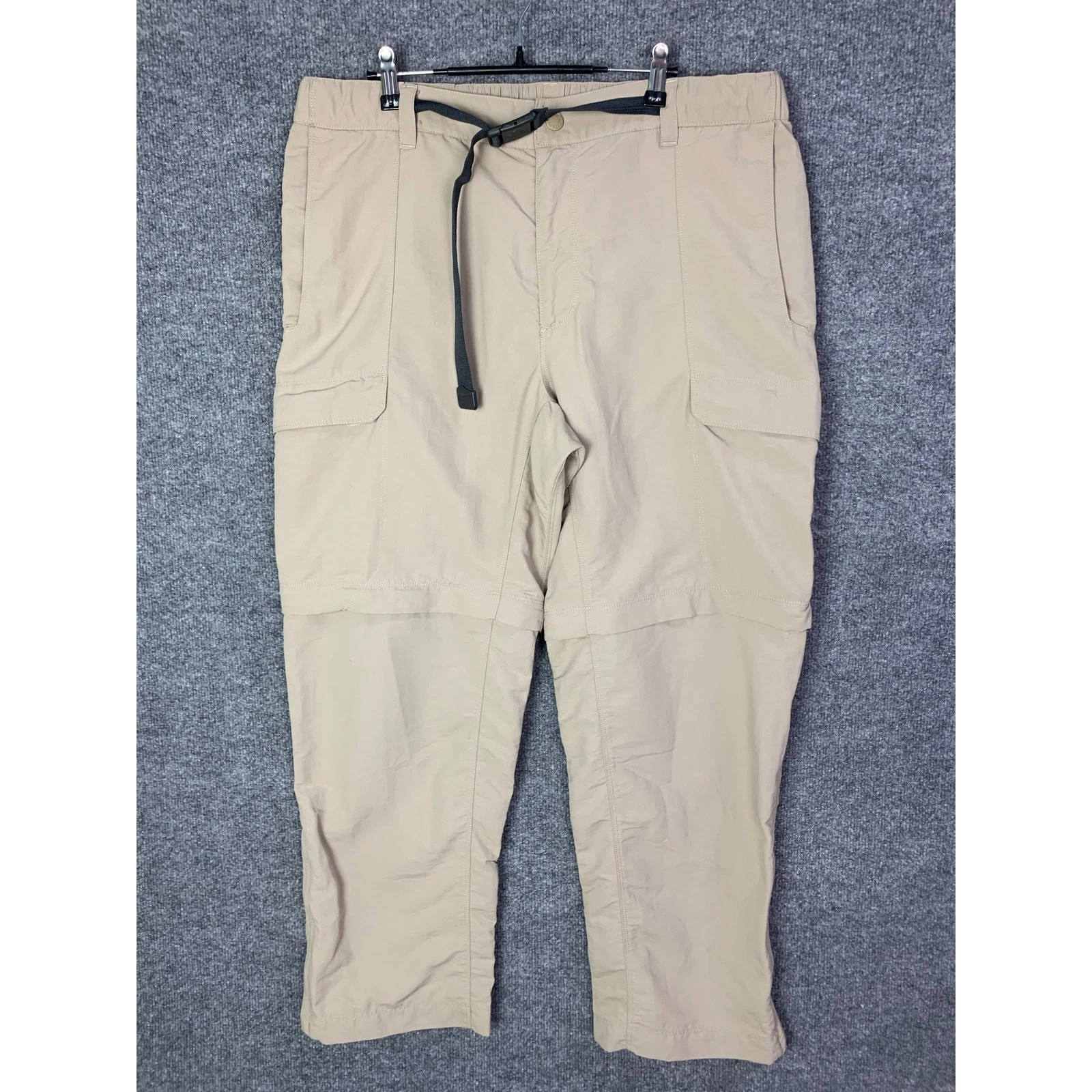 The North Face Pants Men's Sz XL Belted Zip Off Convertible Hiking Outdoor