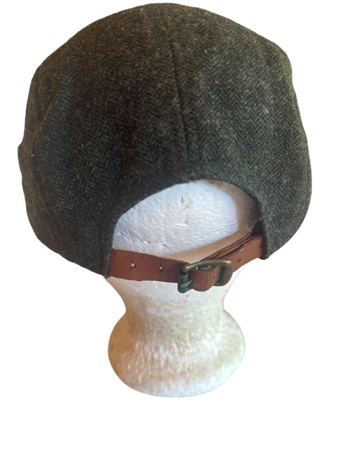 Skyed Black Wool Blend Adjustable Strapback Hat - image 4