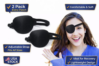 2PCS Eye Patches for Adults Medical Lazy Eye Amblyopia Soft Comfortable