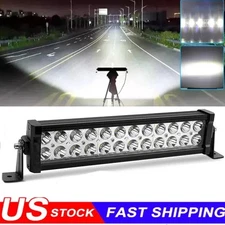 12" Inch LED Light Bar Spot Flood Combo Work Driving Off Road SUV ATV 4WD UTV