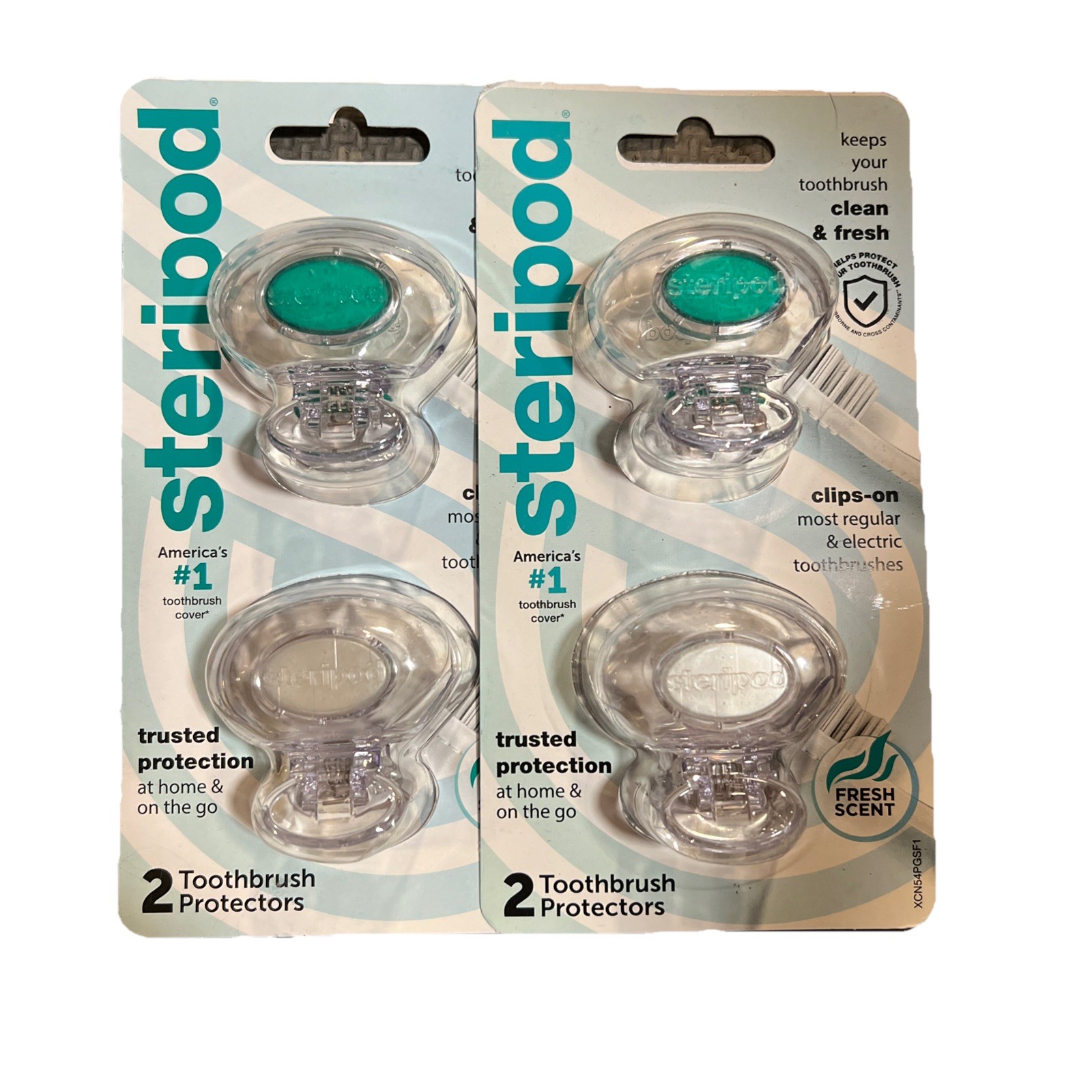 STERIPOD Clip On Toothbrush Pod Protector Sanitizing Case Fr