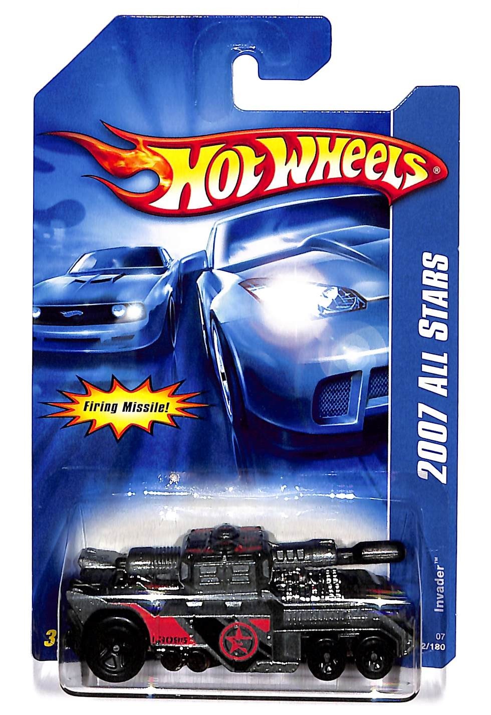 DIE CAST - NEW IN PACKAGE. 2007 HOT WHEELS INVADER NIP