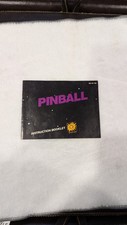 ORIGINAL Nintendo NES PINBALL Instruction Booklet Manual Book only