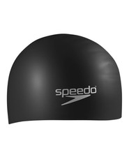 Swim Cap Silicone Long Hair Unisex Adult Speedo Black
