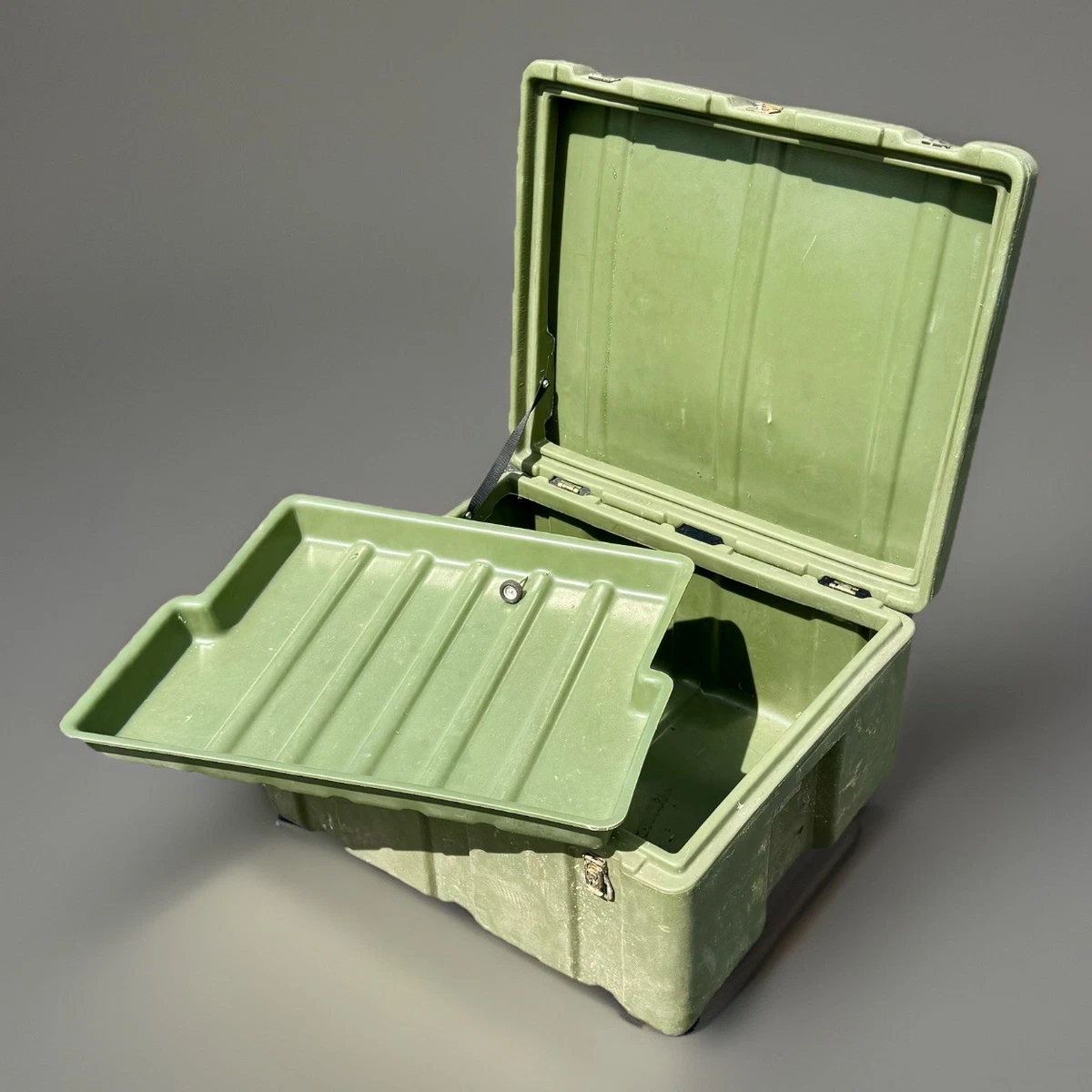 米海兵隊HARDDIG CASES 大型ストレージBOX希少品 HARDIGG Shipping Case Indiana Collectible Military Surplus Boxes