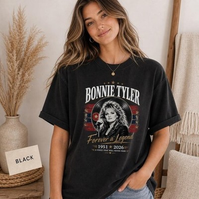 Bonnie Tyler Tribute Shirt, Memorial Rock Legend Tee, Forever A Legend T Shirt