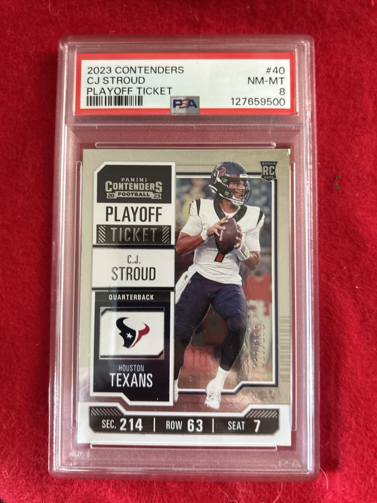 2023 Panini Contenders - C.J. Stroud #40 Playoff Ticket /199 (RC) Houston Texans