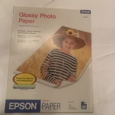 Epson Glossy Photo Paper 120 Sheets 8.5" x 11" S041141-120 New Never Opened! 