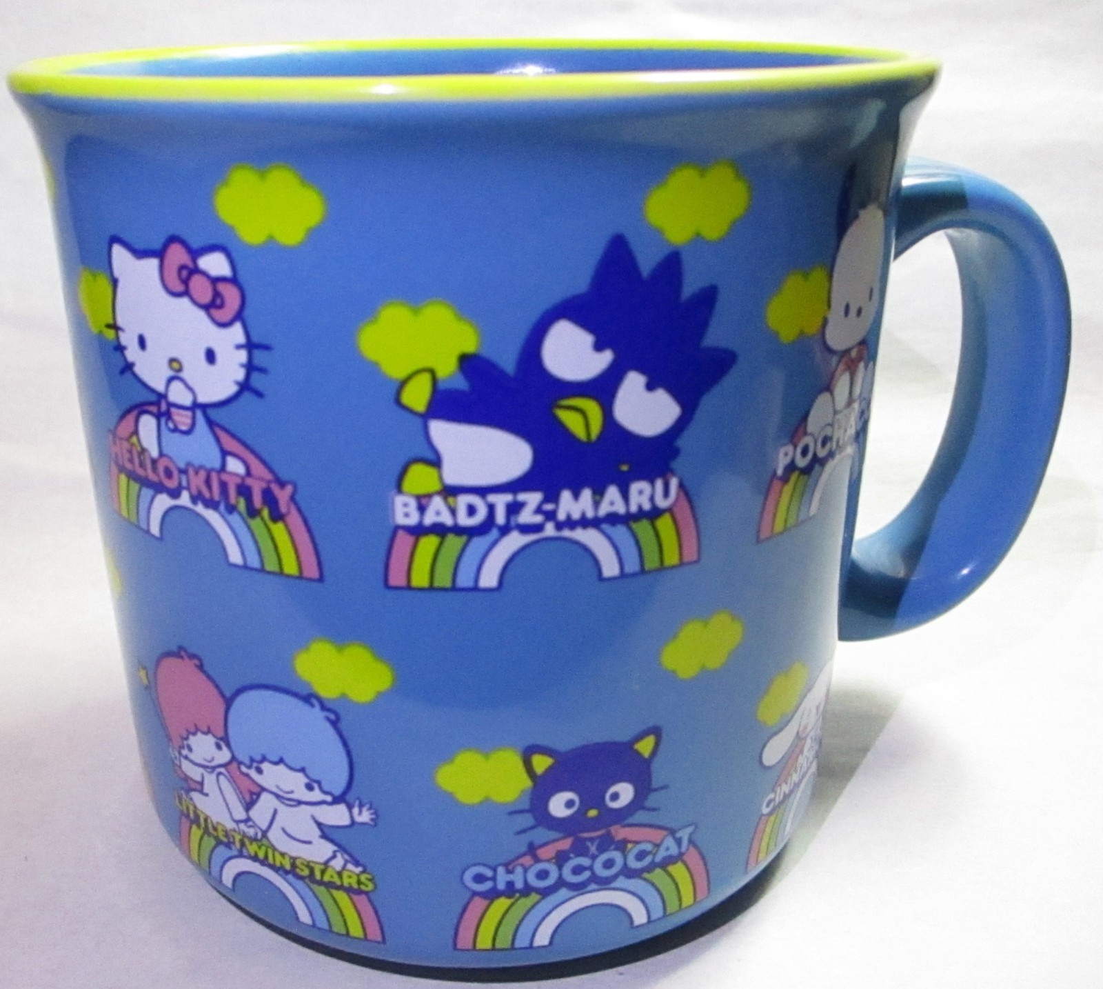 Cute Hello Kitty & Friends On Rainbows Coffee Cup Mug Sanrio, Unused