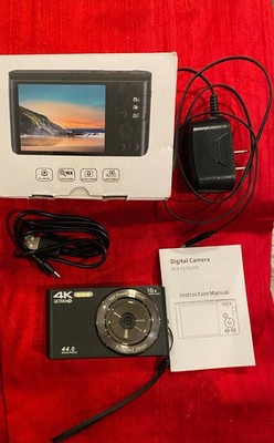 4K UltraHD 44MP Digital Camera, 16X Digital Zoom, Easy to use DC6-X1/X2/X3