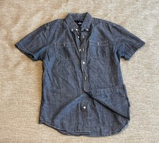 Old Navy Men Denim Slim Fit Short-Sleeved But...