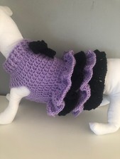  Hand Crocheted Miniature Designer Puppy / Small dogJumpers Coats. Unique 