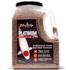 Blue Ridge Koi Fish Food 4.5Lb - Koi Food 3/16  Platinum Pro Formula Goldfish Fo