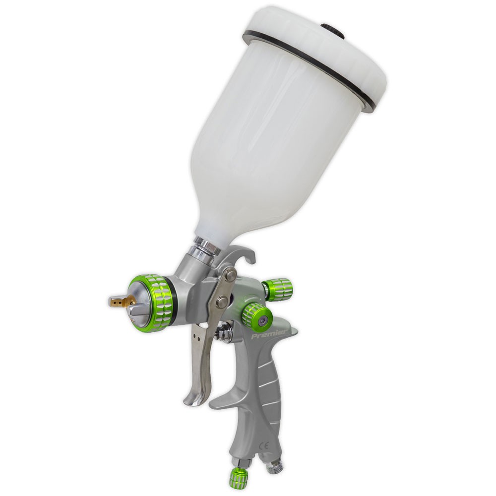 Sealey LVLP Gravity Feed Spray Gun 1.4mm Set-Up