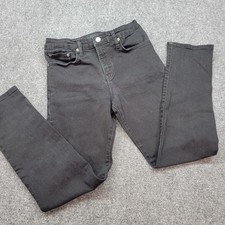 Polo Ralph Lauren Boys Black Denim Jeans Size L 14-16 Slim Stretch Pants