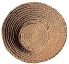 Antique PRIM basket rye grass ash splint Amish Pa BIGGEST!  27” — photo 2