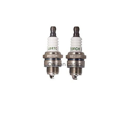 Two TORCH L8RTC spark plugs to replace NGK 2218 BPMR8Y BPM8Y. Champion RCJ6Y