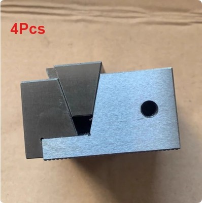 4Pcs Multi-station Pneumatic Parallel-type 5050 CNC Fixture Vise W: 50, H:30