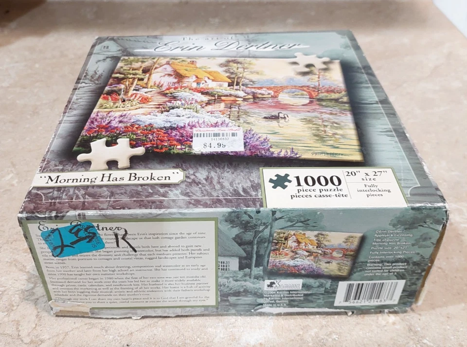 Erin Dertner 1000 PCS Jigsaw Puzzle Morning Has Broken Karmin 2004 20" x 27" - Image 2 of 2