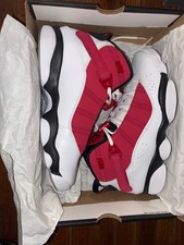 Jordan 6 Rings Size 8.5 New(Never Worn) Mens- White/Black-Carmine (Box Damaged)