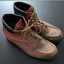 Vintage Red Wing 204 Work Boots Moc Toe Size Mens 11 E Super Sole Made In USA