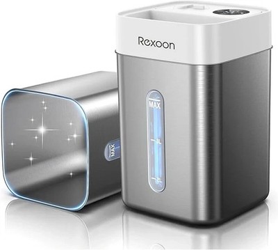 4.6L/1.2Gal Stainless Steel Humidifier for Bedroom, Top Fill Ultrasonic