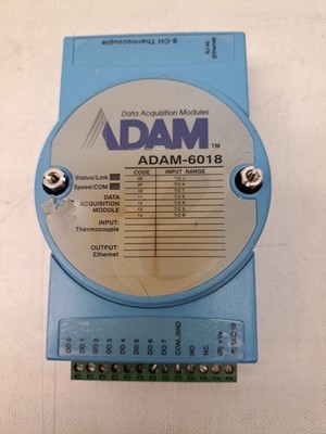 Advantech ADAM-6018  8-channel Isolated Thermocouple Input Module  USED