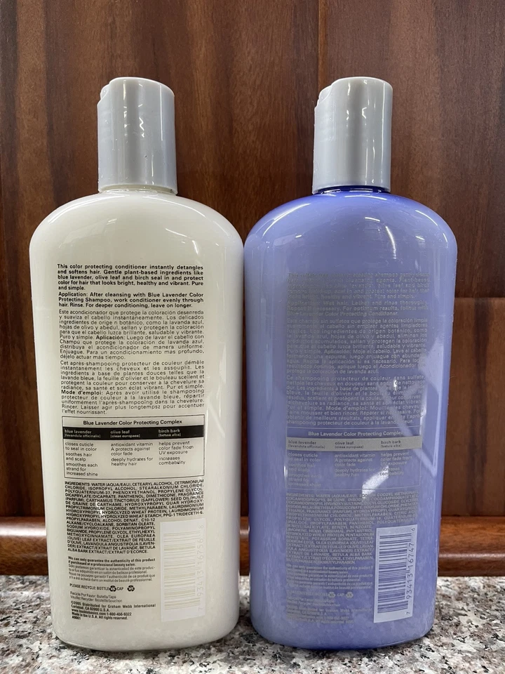 Back To Basic Color Protecting Shampoo Blue Lavender SULFATE FREE & Conditioner  - Image 2 of 4