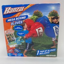 Banzai Mega Boxing Gloves Inflatable 1 PAIR Outdoor Toy Kids Red Blue Giant Fun