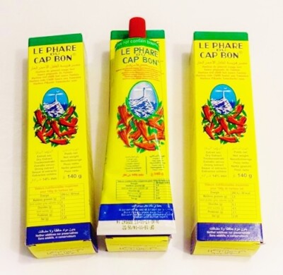  HARISSA 10 x 140g HARISSAPASTE scharfe CHILLI Paste TUNESIEN ORIGINAL CAP BON !