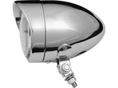Harley Davidson Custom Scheinwerfer Chrom 4'' Visier H4 Einzelmontageschraube 682784