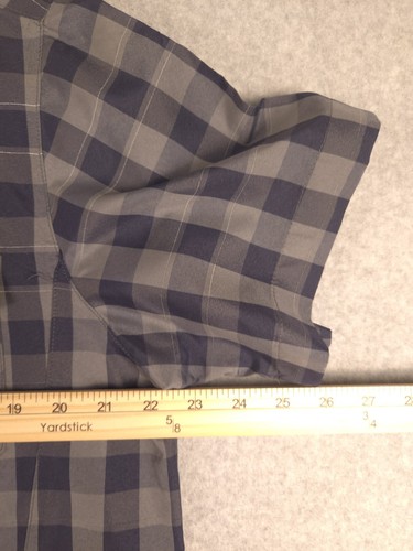 Bontrager Herren Kurzarmhemd mit Knopfleiste Large grau schwarz kariert - Bild 4 von 7