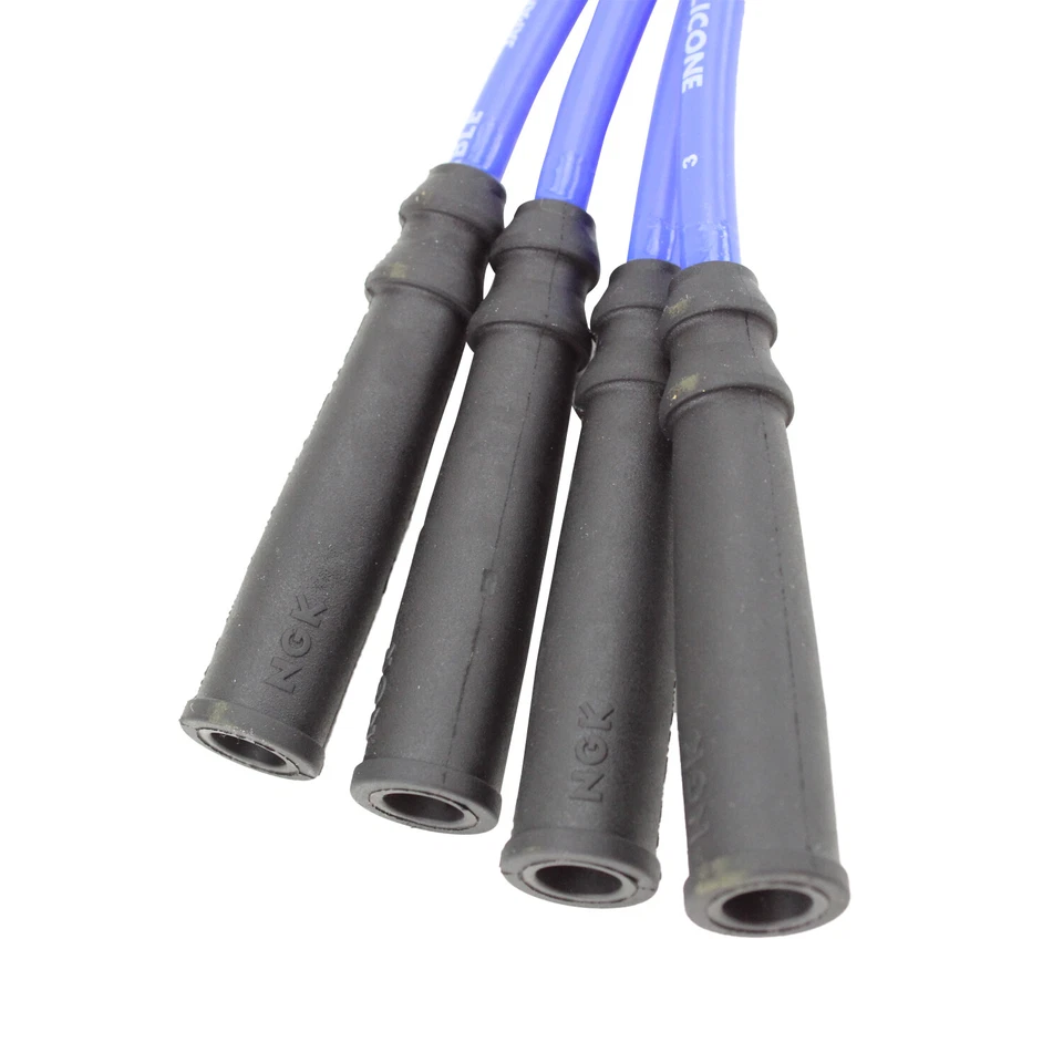 Juego de cables de bujía de silicona azul NGK para Baja Forester Impreza Legacy Outback Foto 4 de 4