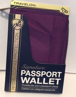 Travelon Signature Wallet Crinkle Passport Holder Purple Rfid Blocking Travelon Signature Wallet Crinkle Passport Holder Purple Rfid Blocking