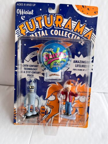 Rocket USA Futurama Metal Coleccionable Bender & Fry Die-Cast Figuras Bebida - Imagen 3 de 4