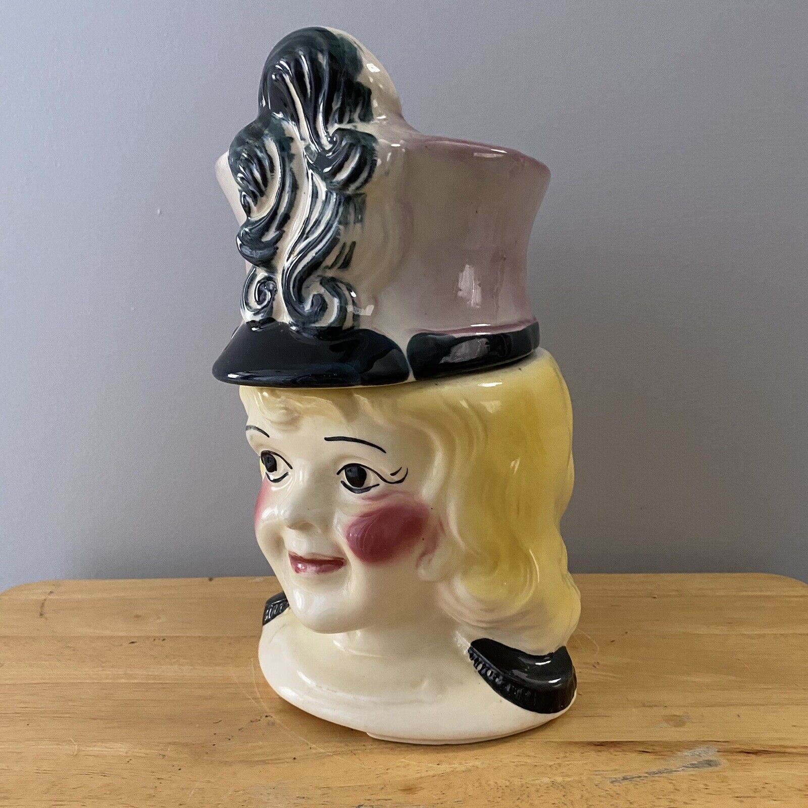 Vintage Majorette American Bisque Cookie Jar Rare Marching Band Girl Boy 11