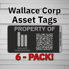 Wallace Corporation Asset Tags Corp Blade Runner (Vinyl Decal Sticker, Car lapto