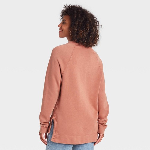 XS - Womens Fleece Tunic Sweatshirt 