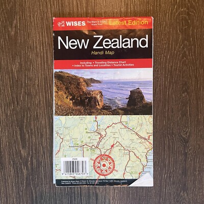 New Zealand Handi Map Wises Vintage