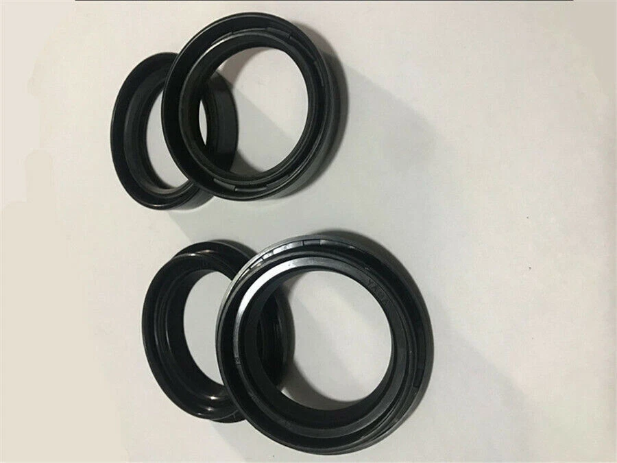 Amortiguador amortiguador horquilla delantero motocicleta 4 piezas 41x53x8/11 horquilla sello polvo y aceite Foto 2 de 4