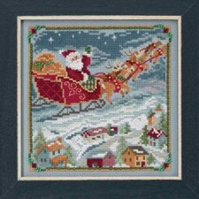 MILL HILL Counted Cross Stitch Beads Kit ST NICK QUARTET To All A Goodnight